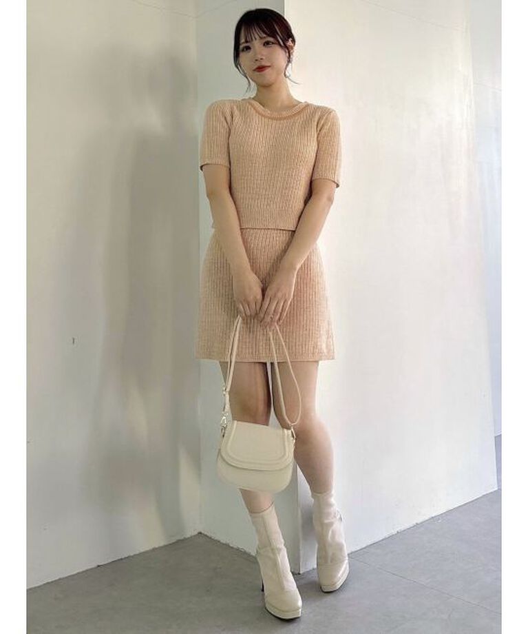 dazzlin「【WEB限定】ファンシーカラーニットミニスカート」|スカート|