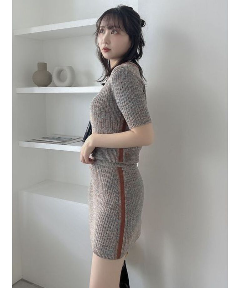 dazzlin「【WEB限定】ファンシーカラーニットミニスカート」|スカート|