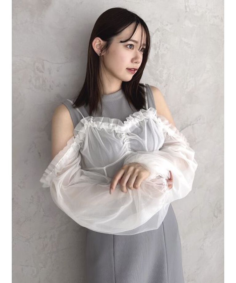 dazzlin「コルセットチュールビスチェ付カットワンピース」|ワンピース|