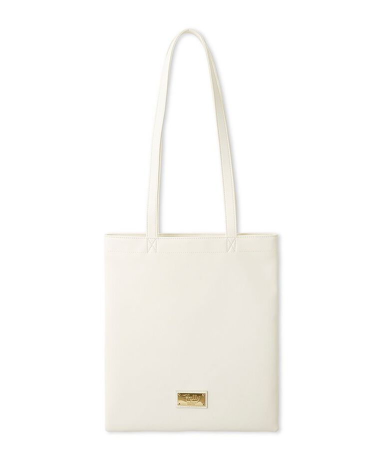 FURFUR「【WEB限定カラー】【Philly chocolate】ロゴレザーライクトート」|トートバッグ|WHT
