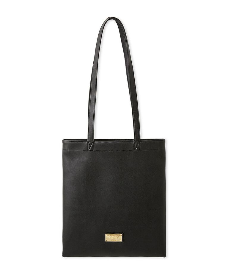 FURFUR「【WEB限定カラー】【Philly chocolate】ロゴレザーライクトート」|トートバッグ|BLK