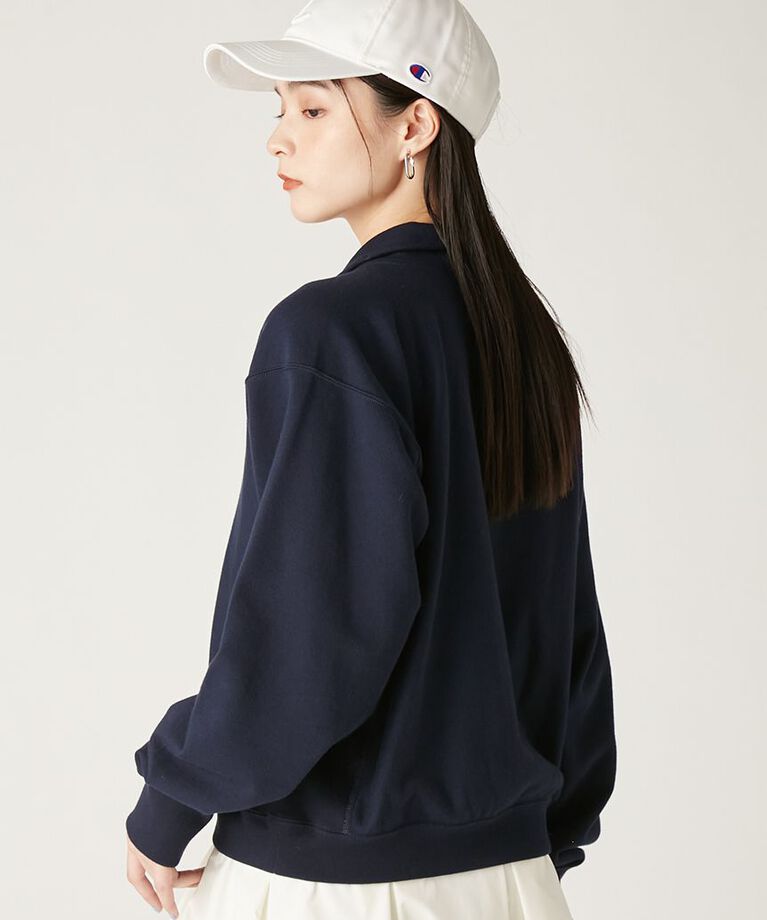 FRAY I.D「【Champion】リバースウィーブハーフジッププルオーバー」|スウェット・ジャージ|