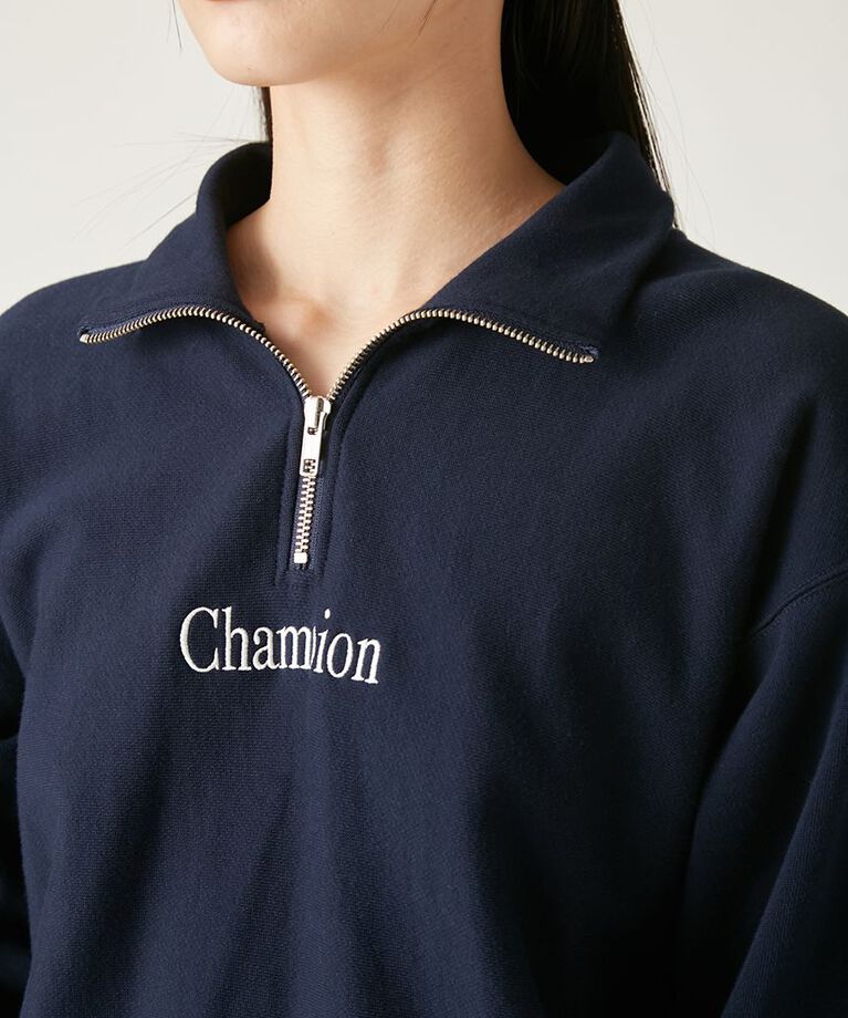 FRAY I.D「【Champion】リバースウィーブハーフジッププルオーバー」|スウェット・ジャージ|