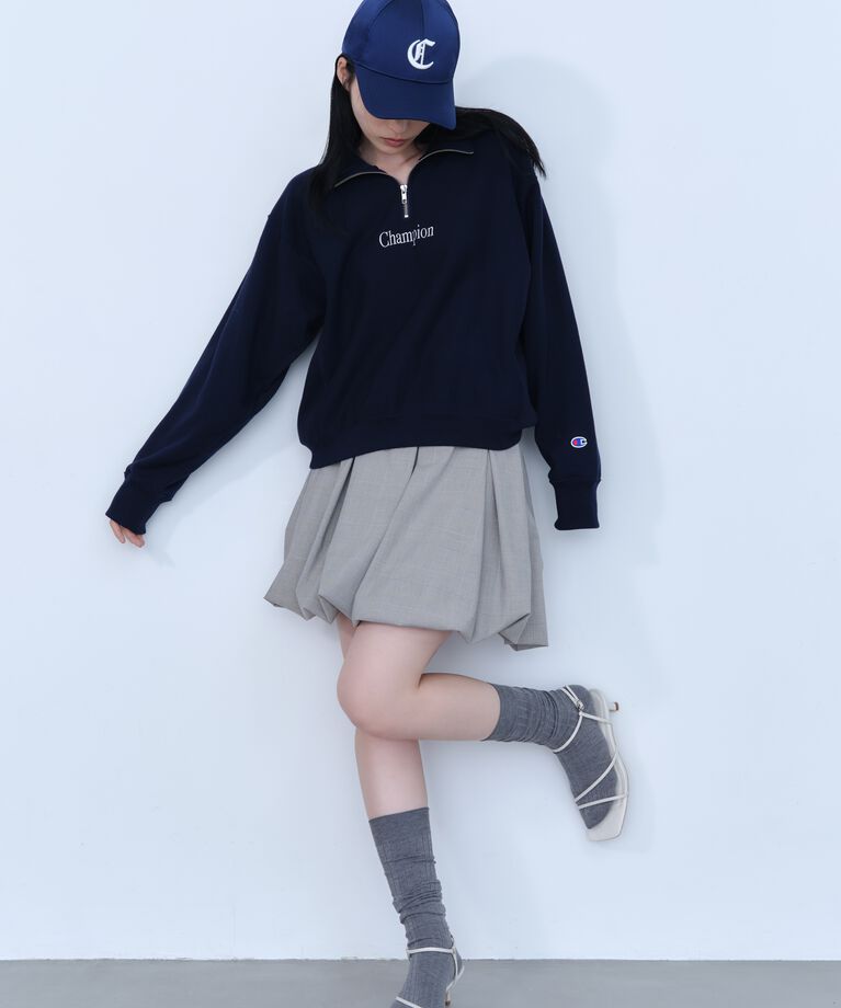 FRAY I.D「【Champion】リバースウィーブハーフジッププルオーバー」|スウェット・ジャージ|