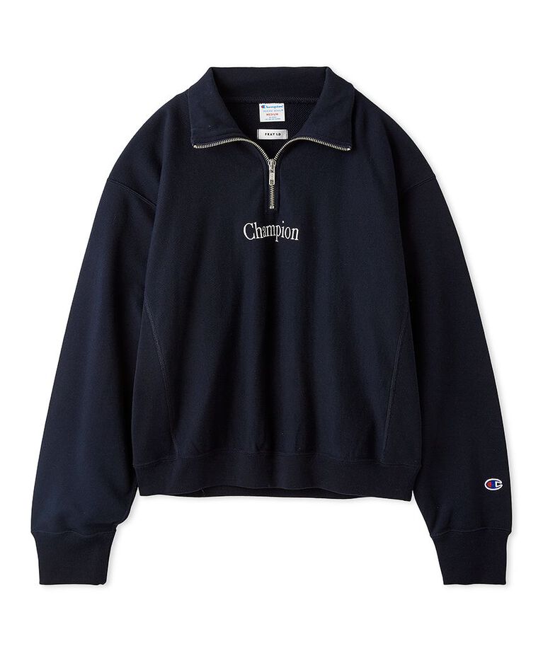 FRAY I.D「【Champion】リバースウィーブハーフジッププルオーバー」|スウェット・ジャージ|
