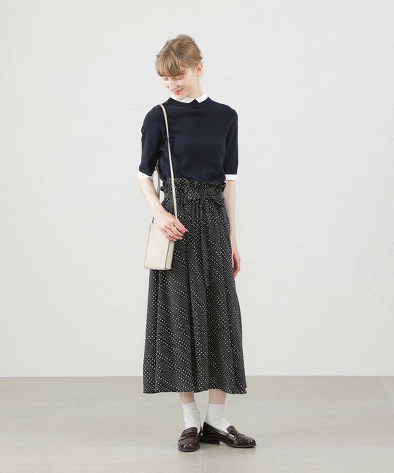 MACKINTOSH PHILOSOPHY「Cleric Collar Knit半袖」|ニット・セーター|