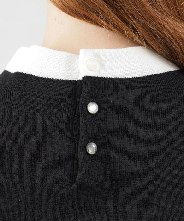 MACKINTOSH PHILOSOPHY「Cleric Collar Knit半袖」|ニット・セーター|