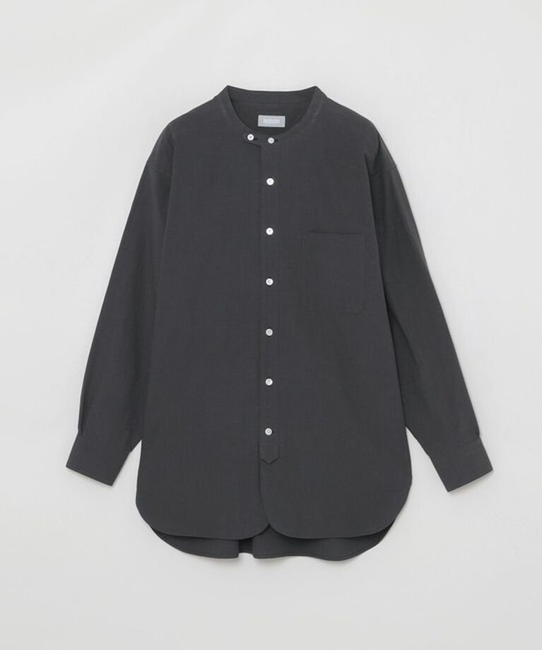 MACKINTOSH PHILOSOPHY「GREY LABEL バンドカラーシャツ」|シャツ・ブラウス|ブラック