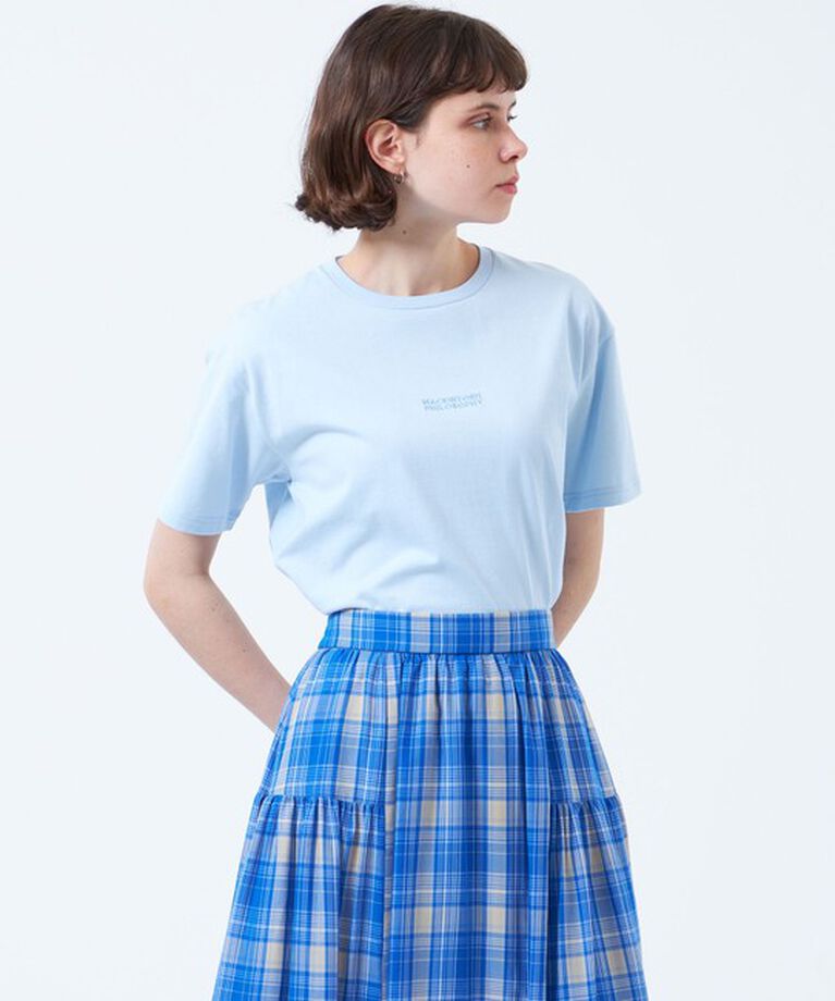 MACKINTOSH PHILOSOPHY「刺しゅうロゴTシャツ」|Tシャツ・カットソー|ライトブルー