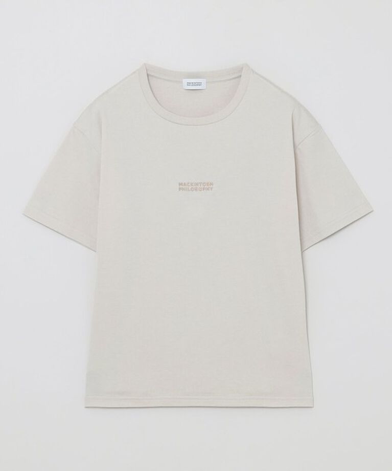 MACKINTOSH PHILOSOPHY「刺しゅうロゴTシャツ」|Tシャツ・カットソー|ベージュ