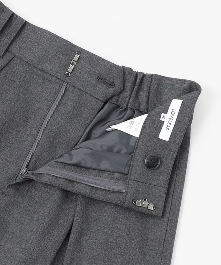  「カシュクールタックワイドパンツ」|スラックス|