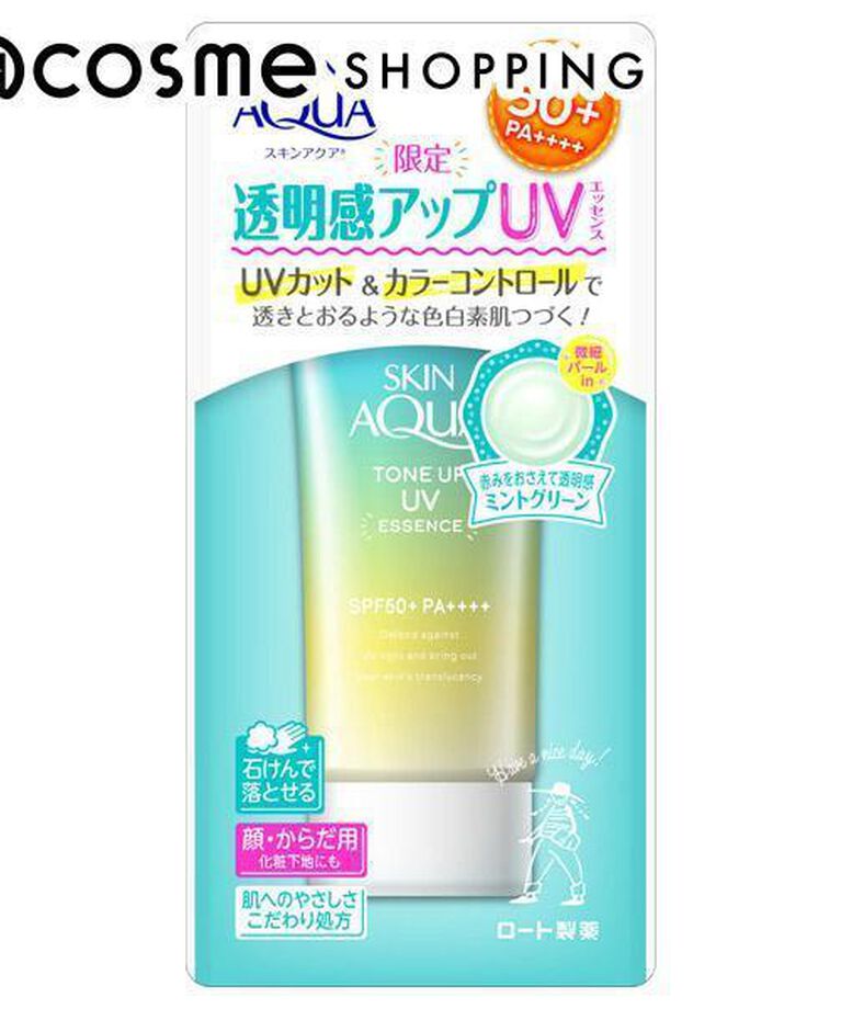 「スキンアクア トーンアップUVエッセンスミントグリーン ミントグリーン 本体/サボンの香り (80ｇ)」|ＵＶケア|その他