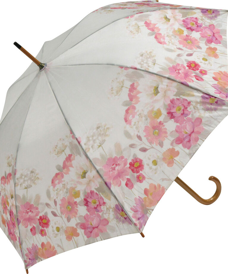 BACKYARD FAMILY「ジャンプ傘 レディース 通販 雨傘 長傘 58.5cm 約60cm ワンタッチ傘 レディース傘 傘」|傘|ホワイト2