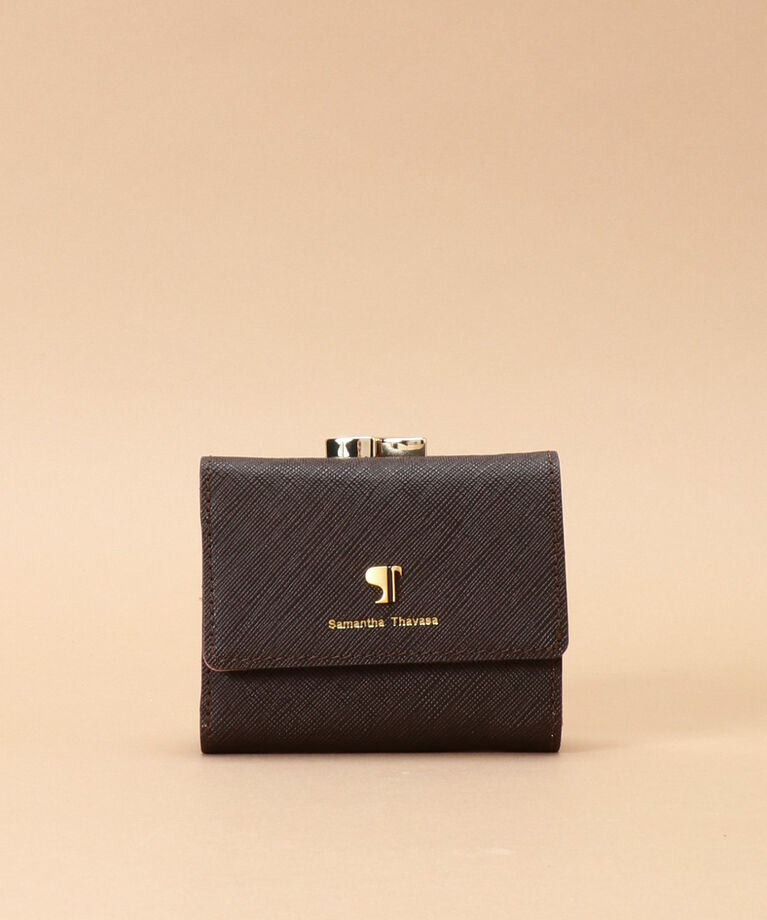 Samantha Thavasa「Pomme d'espoir ポムディスポワール バイカラー三つ折り口金財布」|財布|ﾀﾞｰｸﾌﾞﾗｳﾝ