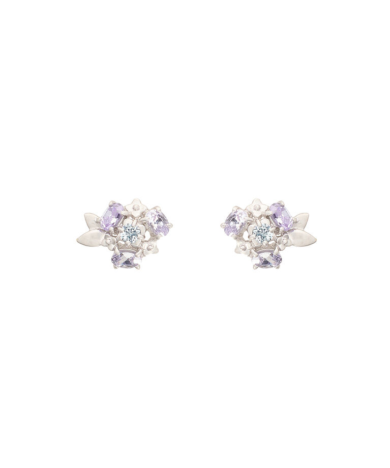 Samantha Tiara「紫陽花モチーフピアス」|ピアス|SILVER rhodiumﾒｯｷ