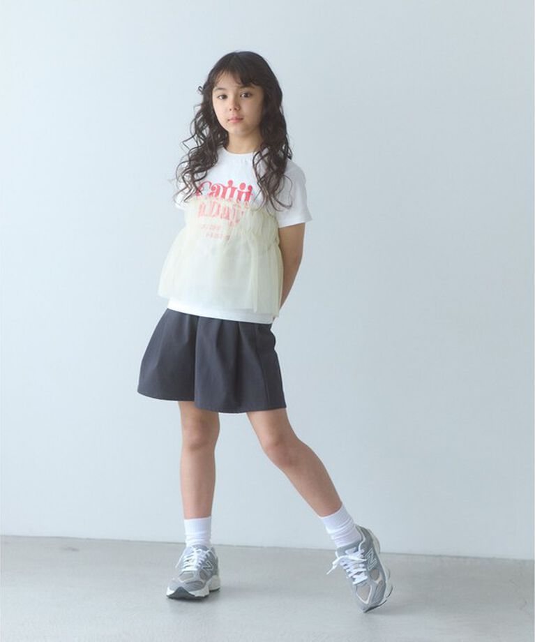 UNITED ARROWS green label relaxing「チュール ドッキング Tシャツ / キッズ  100cm-160cm」|Tシャツ・カットソー|