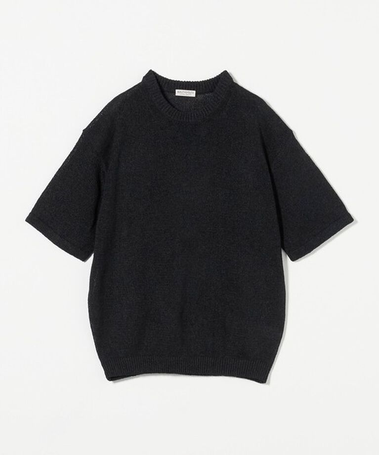 BEAUTY&YOUTH UNITED ARROWS「ペーパーヤーン クルーネック ショートスリーブ ニット」|ニット・セーター|