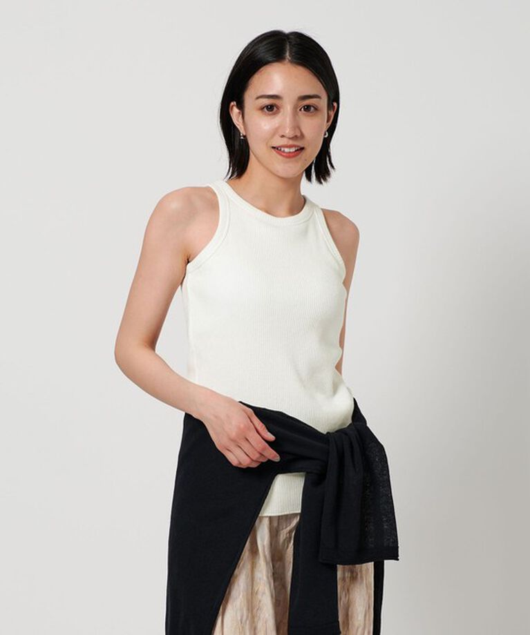 BEAUTY&YOUTH UNITED ARROWS「リブ アメリカンスリーブ タンクトップ」|タンクトップ|OFF WHITE