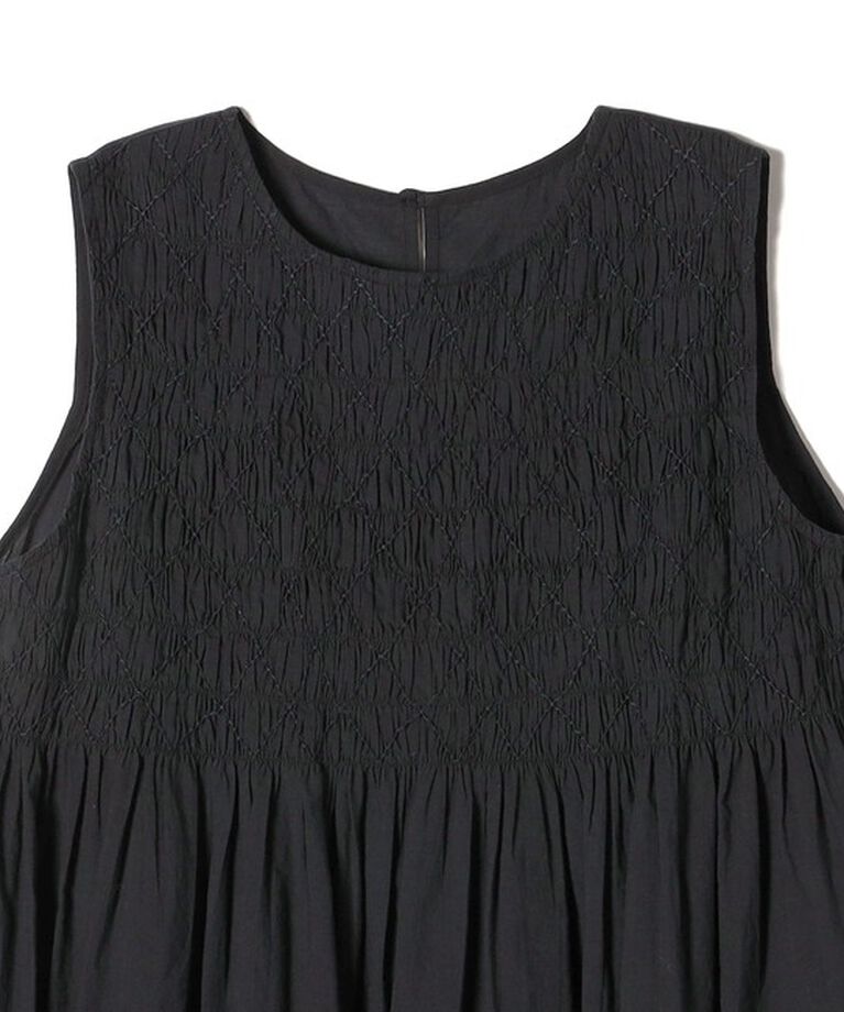 SHIPS for women「Fanaka:〈手洗い可能〉シャーリング ステッチ ロング ワンピース 」|ワンピース|