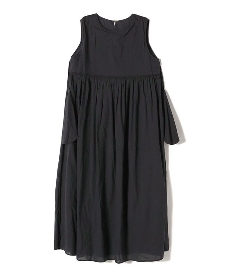 SHIPS for women「Fanaka:〈手洗い可能〉シャーリング ステッチ ロング ワンピース 」|ワンピース|