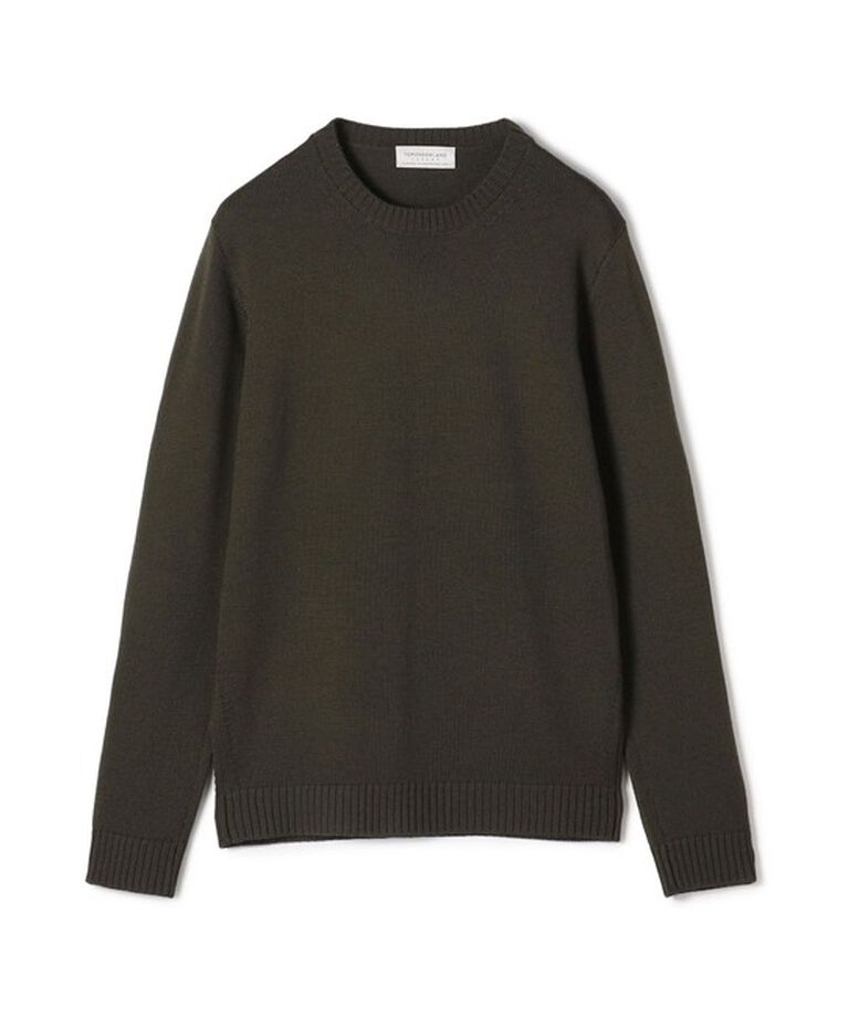 TOMORROWLAND MENS「TOMORROWLAND TRICOT メリノベーシック クルーネックプルオーバー」|ニット・セーター|59 ダークグリーン