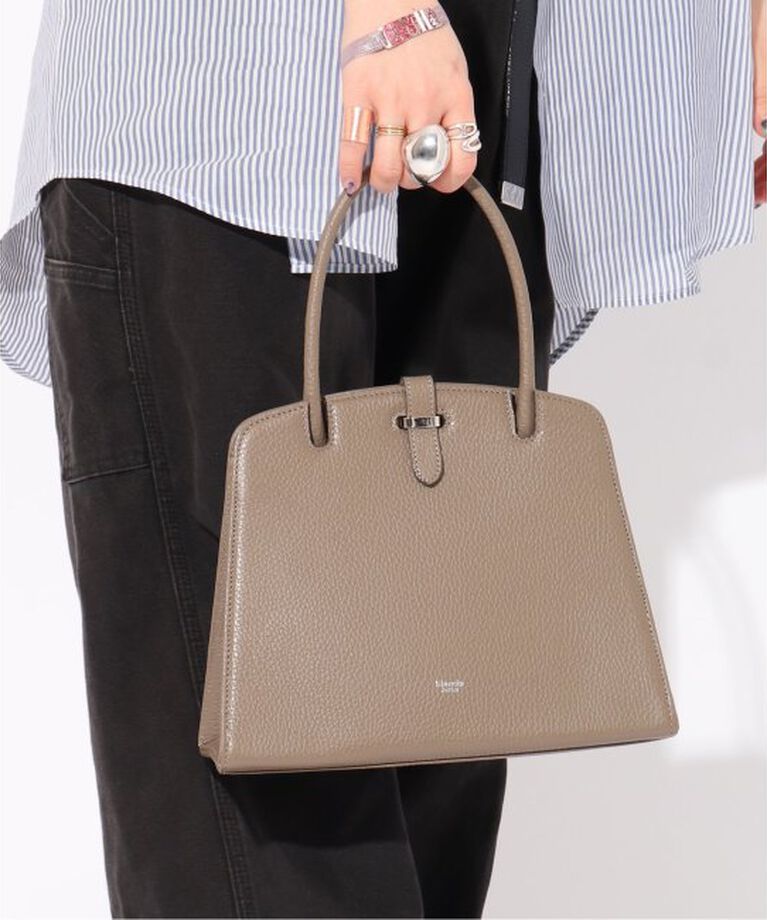  「【blancle/ ブランクレ】S.LETHER one handle formal bag」|ハンドバッグ|グレー