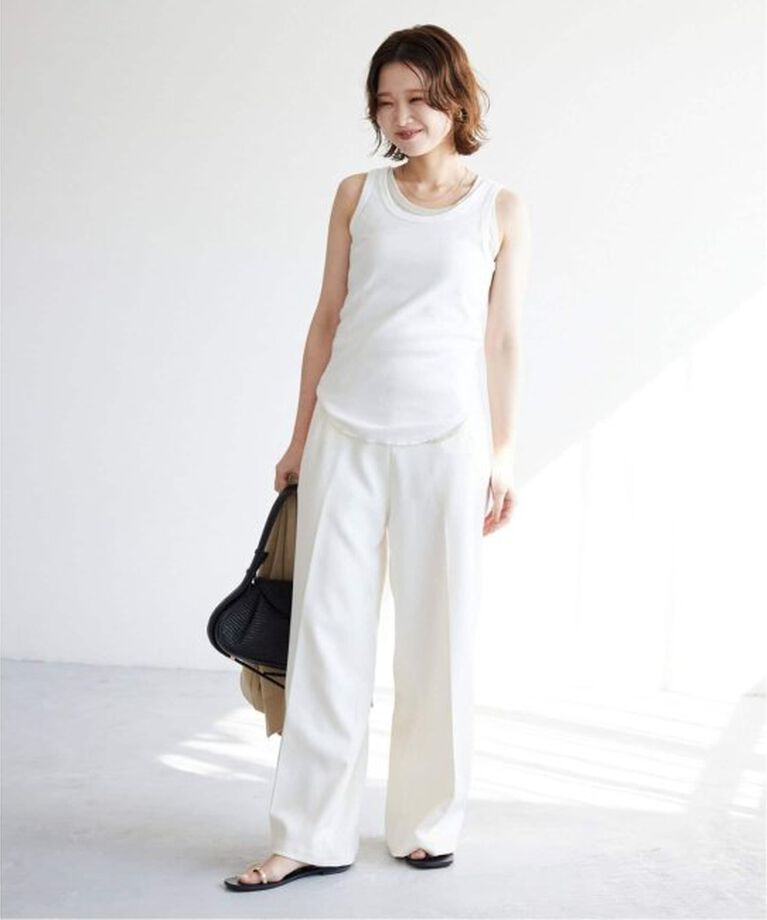SLOBE IENA「《追加4》basic タンクトップ」|タンクトップ|