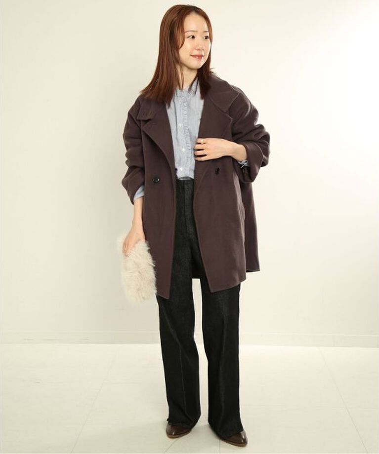 SLOBE IENA「souple woolダブルフェイススタンドコート」|その他|