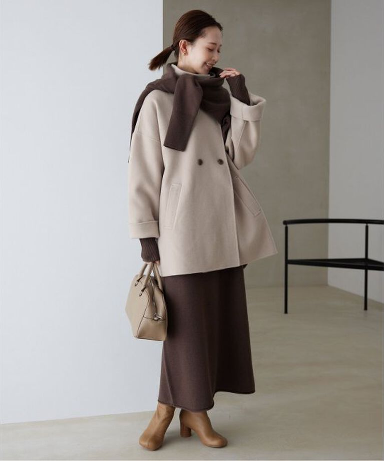 SLOBE IENA「souple woolダブルフェイススタンドコート」|その他|