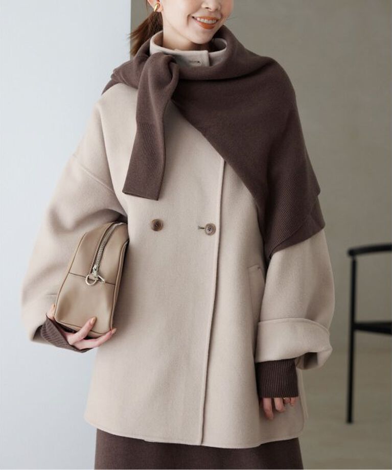 SLOBE IENA「souple woolダブルフェイススタンドコート」|その他|