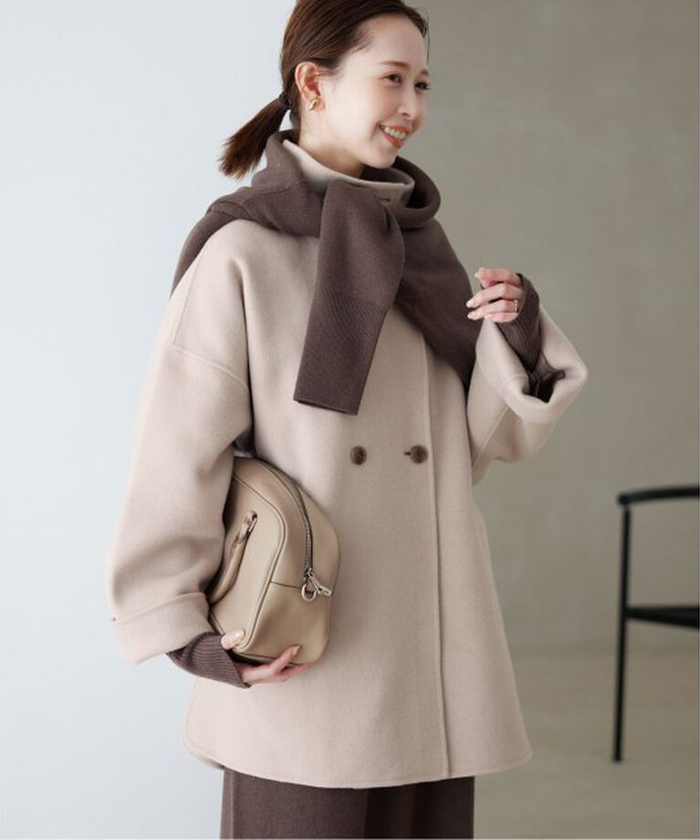 SLOBE IENA「souple woolダブルフェイススタンドコート」|その他|