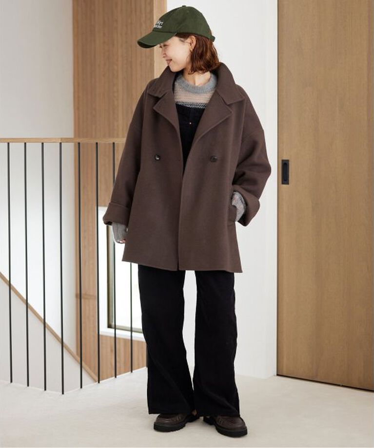 SLOBE IENA「souple woolダブルフェイススタンドコート」|その他|