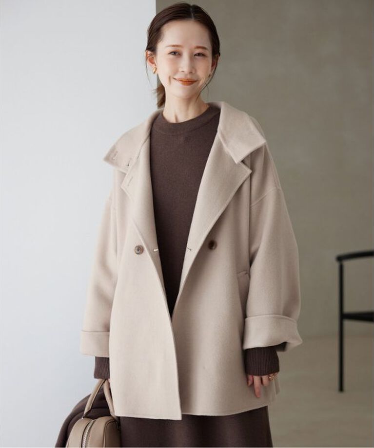 SLOBE IENA「souple woolダブルフェイススタンドコート」|その他|