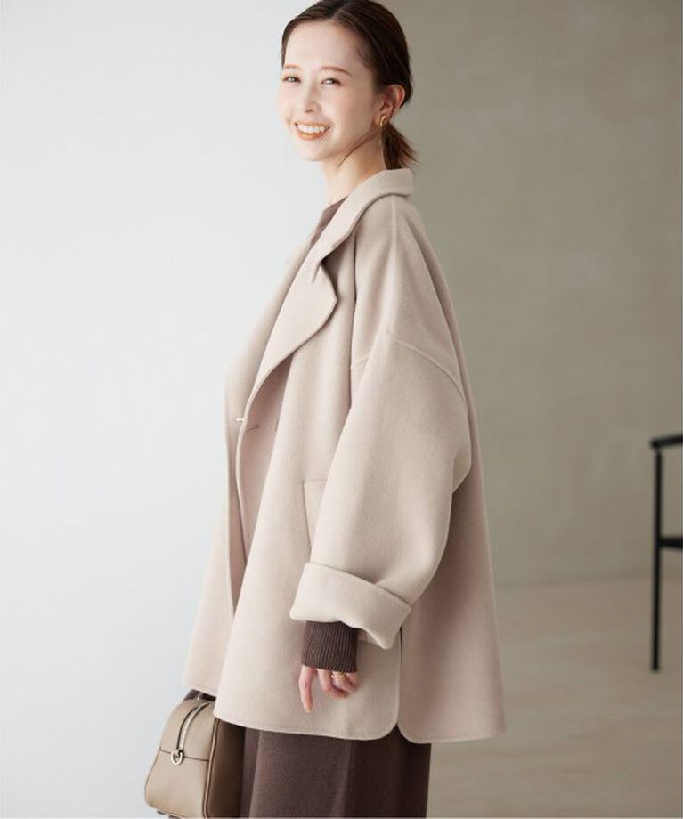 SLOBE IENA「souple woolダブルフェイススタンドコート」|その他|