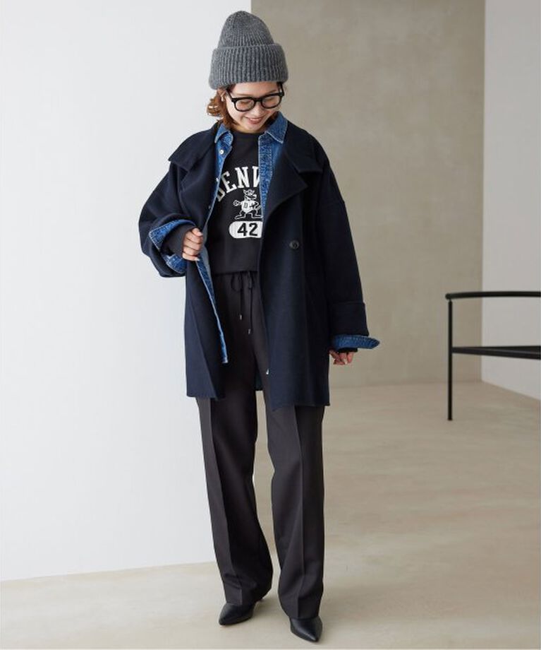 SLOBE IENA「souple woolダブルフェイススタンドコート」|その他|