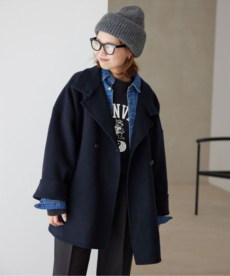 SLOBE IENA「souple woolダブルフェイススタンドコート」|その他|
