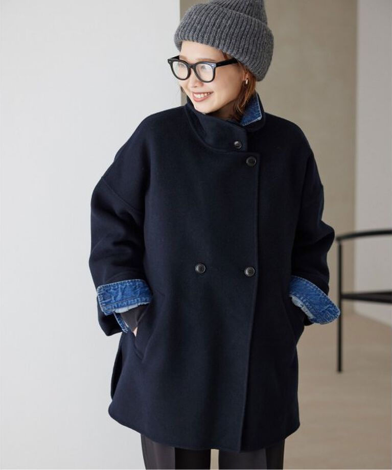 SLOBE IENA「souple woolダブルフェイススタンドコート」|その他|