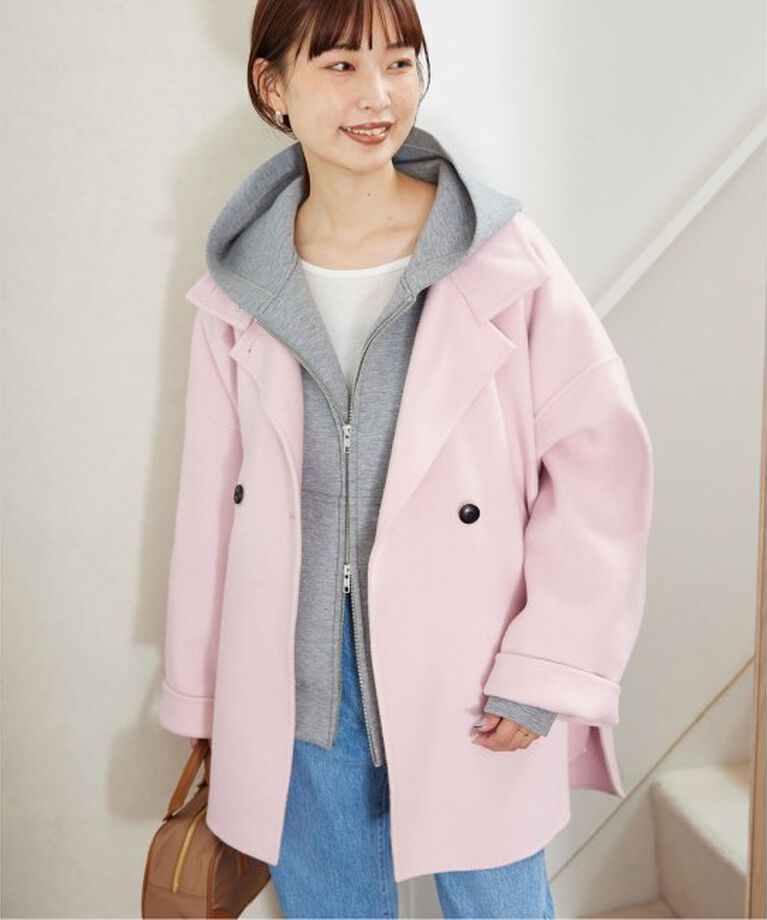 SLOBE IENA「souple woolダブルフェイススタンドコート」|その他|