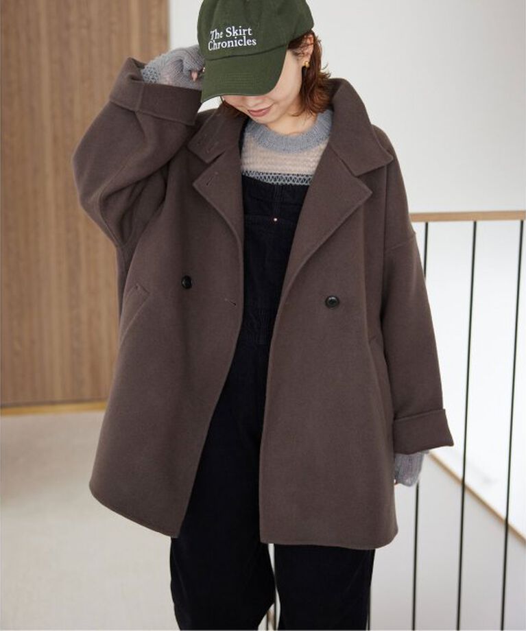 SLOBE IENA「souple woolダブルフェイススタンドコート」|その他|