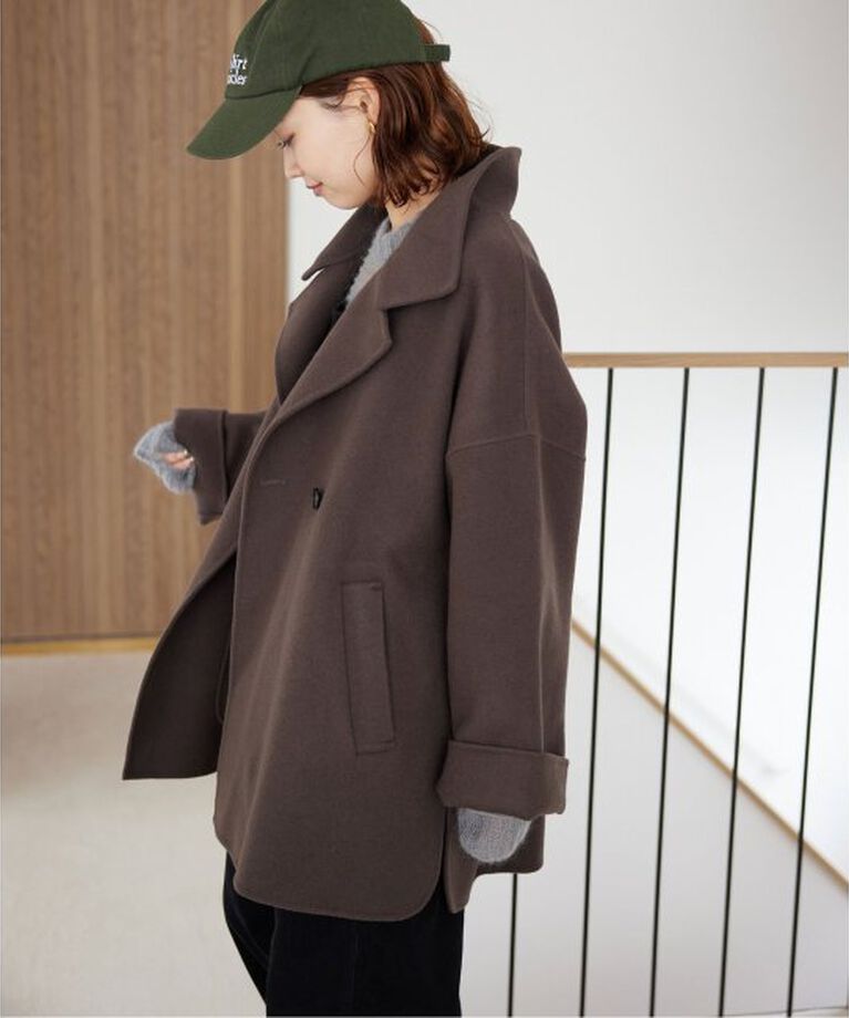 SLOBE IENA「souple woolダブルフェイススタンドコート」|その他|