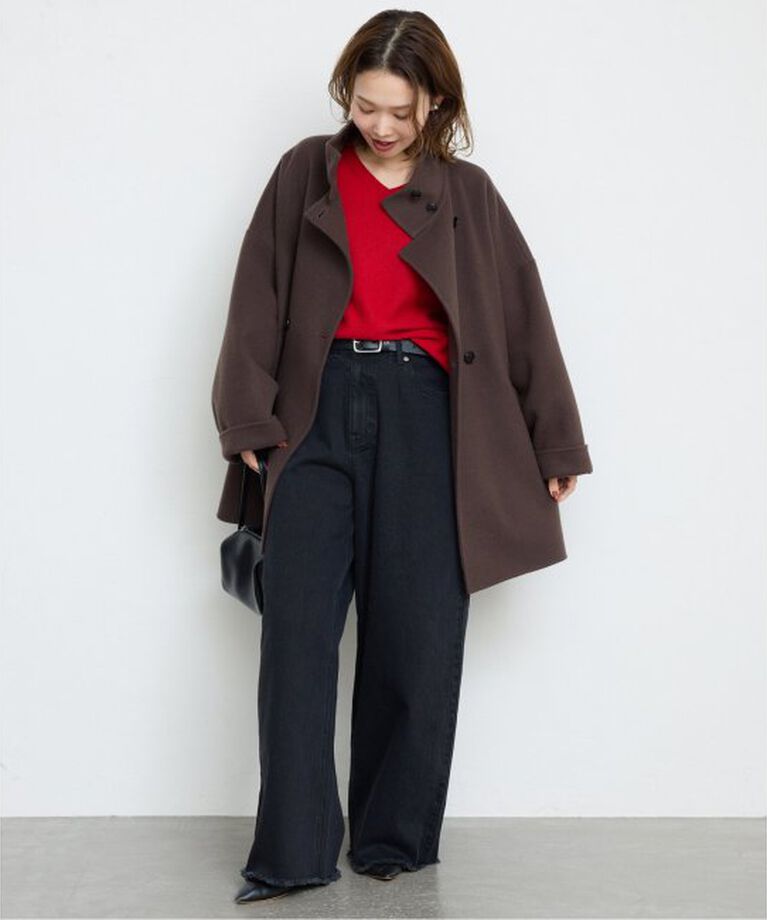 SLOBE IENA「souple woolダブルフェイススタンドコート」|その他|