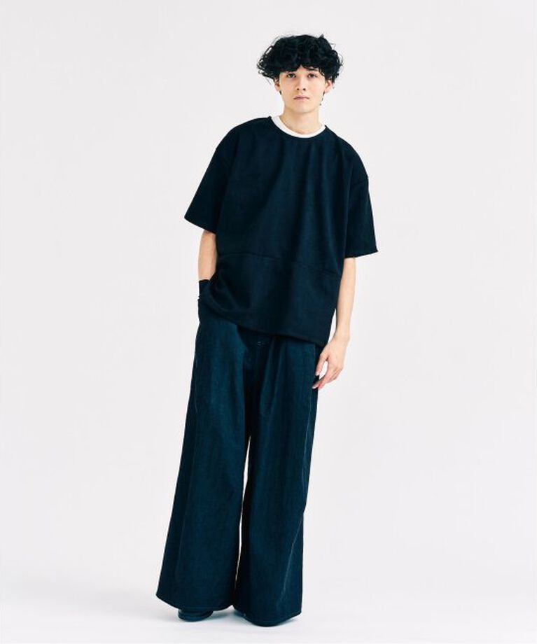417 EDIFICE「フェイクスウェード Tシャツ」|Tシャツ・カットソー|