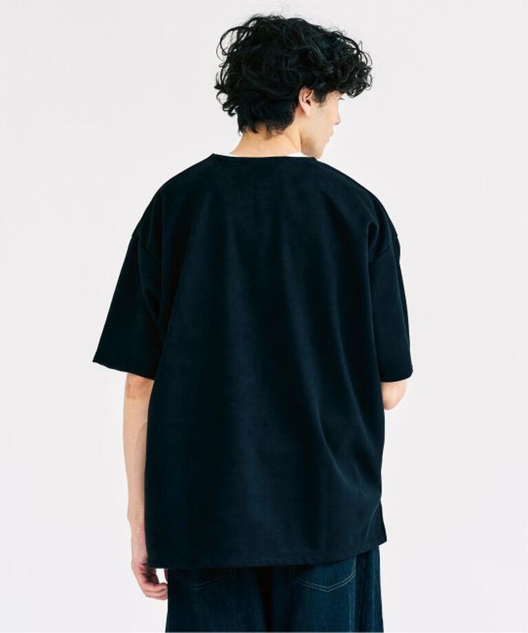 417 EDIFICE「フェイクスウェード Tシャツ」|Tシャツ・カットソー|