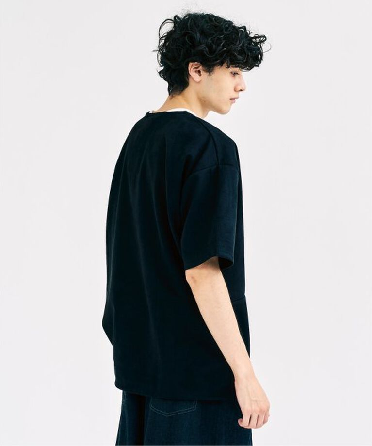 417 EDIFICE「フェイクスウェード Tシャツ」|Tシャツ・カットソー|