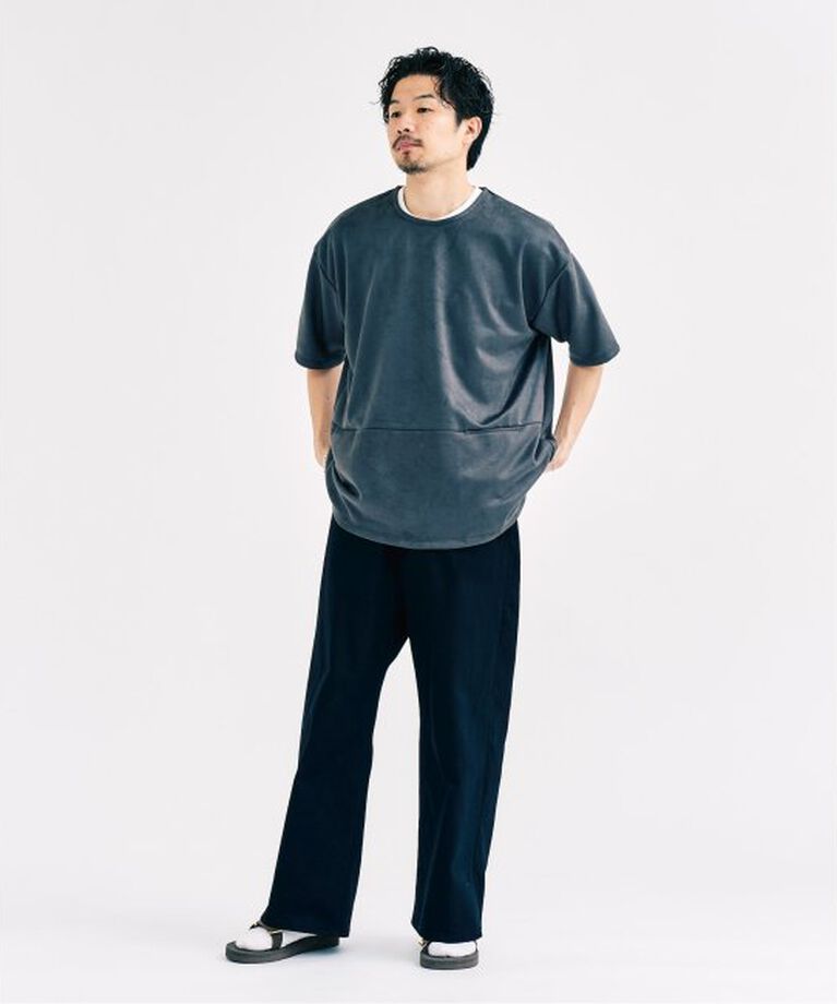 417 EDIFICE「フェイクスウェード Tシャツ」|Tシャツ・カットソー|