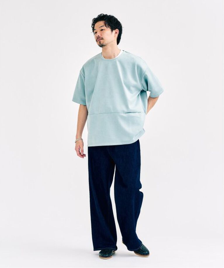 417 EDIFICE「フェイクスウェード Tシャツ」|Tシャツ・カットソー|