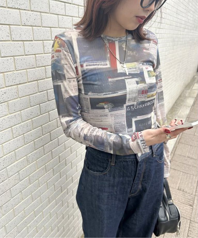 Oriens JOURNAL STANDARD「《追加》プリントシアープルオーバー」|Tシャツ・カットソー|ベージュ A