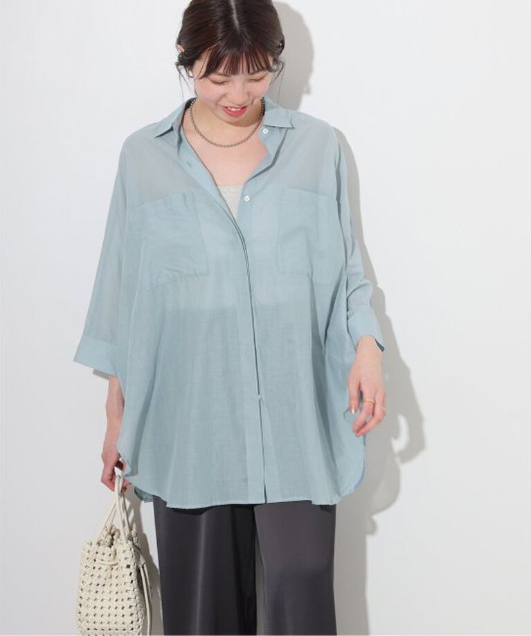 JOURNAL STANDARD relume「シアーコットンドルマンシャツ」|シャツ・ブラウス|サックスブルー