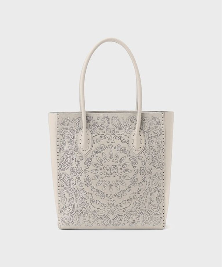Carving Tribes「 PaisleyTote」|トートバッグ|グレー