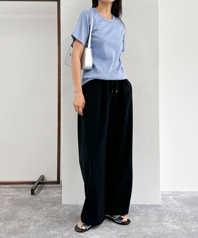 fredy emue「ラメテレコTシャツ」|Tシャツ・カットソー|